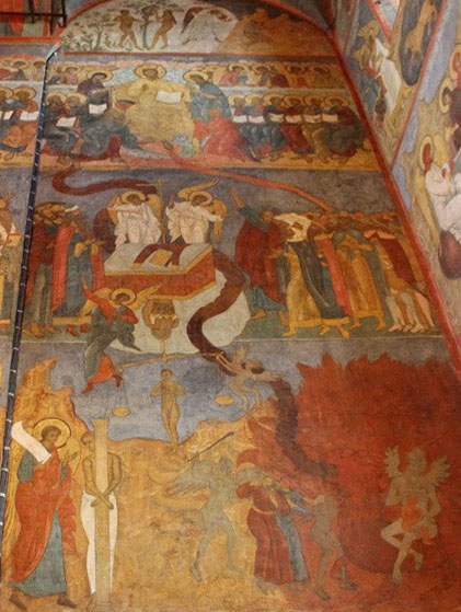 Росписи Архангельского собора. Темы войны, веры и царского родословия